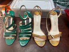 Womens sandles green for sale  Highland Park