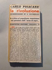 Carlo pisacane rivoluzione usato Carlo pisacane rivoluzione usato  Roma