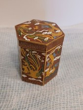 Chinese cloisonné hexagon for sale  Colorado Springs