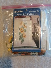 Bucilla sunflower pillowcases for sale  Stoutland