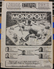 Monopoly pinball manual for sale  Ashland City