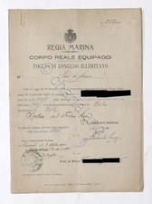 Regia marina foglio usato Regia marina foglio usato  Vimodrone