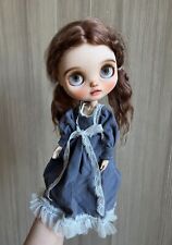 Roupas de boneca Blythe -- Vestido longo azul escuro estilo retrô peça única (OOAK) comprar usado  Enviando para Brazil