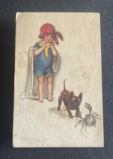 Cartolina mauzan bambina usato  Bologna