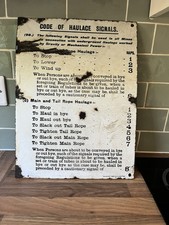 Antique enamel sign for sale  LOOE