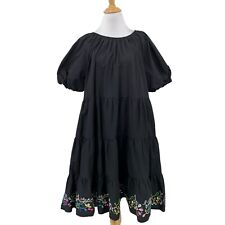 Vestido Johnny Was Feminino Médio M Preto Love Amanza Ilhós Bordado Camadas Boho comprar usado  Enviando para Brazil