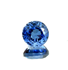 AAA Natural Impecável Montana Safira Azul Solta Pedra Preciosa Corte Redondo 9x9 MM comprar usado  Enviando para Brazil