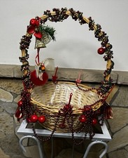 Christmas basket wicker for sale  RICKMANSWORTH