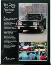 1983 avanti specifications for sale  Holts Summit