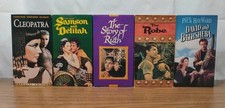 Lote VHS de 5 filmes clássicos Cleópatra Sansão e Dalila, o Robe comprar usado Lote VHS de 5 filmes clássicos Cleópatra Sansão e Dalila, o Robe comprar usado  Enviando para Brazil