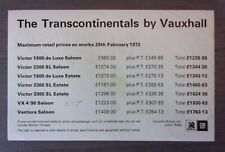 Vauxhall victor ventora for sale  BENFLEET