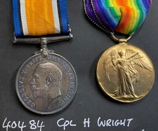 Ww1 pair medals for sale  COLCHESTER