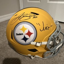 Capacete Pittsburgh Steelers assinado por Le’Veon Bell “Juice” certificado JSA comprar usado Capacete Pittsburgh Steelers assinado por Le’Veon Bell “Juice” certificado JSA comprar usado  Enviando para Brazil