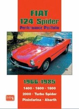 Używany, Fiat 124 Spider Performance Portfolio 1966-1985 by Brooklands Books Ltd na sprzedaż  Wysyłka do Poland