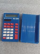 Calculadora solar escolar Texas Instruments TI-108 azul matemática básica, usado comprar usado  Enviando para Brazil