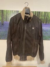 Superdry leather biker for sale  READING