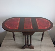 Vintage red leather for sale  LOWESTOFT