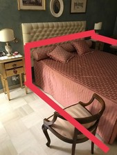 Copriletto rosa vintage usato  Albenga