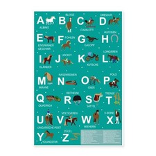 Alphabet lernposter pferde gebraucht kaufen  Leipzig