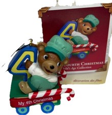 Antigo Cartões Hallmark ursinho de pelúcia enfeite de lembrança de Natal meu 4º Natal 2005 comprar usado  Enviando para Brazil