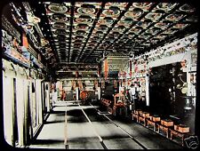 Lanterna mágica de vidro TAKAGI INTERIOR DO TEMPLO IYEMITSU NIKKO C1920 JAPÃO, usado comprar usado  Enviando para Brazil