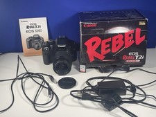 Câmera DSLR Canon EOS Rebel T2i EF-S 18-55mm com cartão SD e tripé, LEIA DESC. comprar usado  Enviando para Brazil