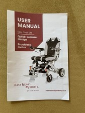 Easy chair lite for sale  IPSWICH