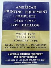 American printing equipment for sale  Kalamazoo