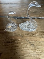 Vintage glass swan for sale  BROSELEY