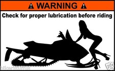 Snowmobile bumper sticker for sale  San Francisco