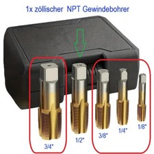 Npt gewindebohrer zöllisch gebraucht kaufen  Reutlingen