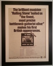 RY COODER*Chicken Skin*Tour*ORIGINAL*1977*POSTER*AD*QUALITY FRAMED*FAST SHIPPING, usado comprar usado  Enviando para Brazil
