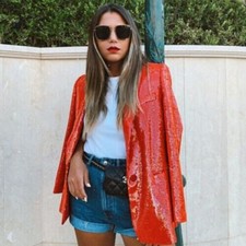 RZADKA ZARA ORYGINALNA CZERWONA CEKINOWA SHINNY KURTKA BLEZER BLOGERZY ROZMIAR MEDIUM M NOWA, używany na sprzedaż RZADKA ZARA ORYGINALNA CZERWONA CEKINOWA SHINNY KURTKA BLEZER BLOGERZY ROZMIAR MEDIUM M NOWA, używany na sprzedaż  PL