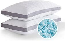 Travesseiros de resfriamento de espuma com memória tamanho queen conjunto de 2 travesseiros de cama de espuma com memória triturados comprar usado  Enviando para Brazil