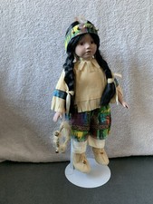 Porzellanpuppe indianerin gebraucht kaufen  Hermersberg, Weselberg, Herschberg
