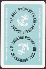 Usado, Playing Cards 1 Single Card Old HULL ANCHOR BREWERY Advertising Art BEER WINE C comprar usado  Enviando para Brazil