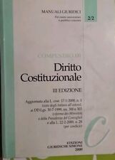 Compendio diritto costituziona usato  Cagliari