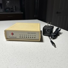 Modem de fax externo Cardinal 33.6 V.34/V.FC fabricado nos EUA (ligado, não testado) comprar usado  Enviando para Brazil