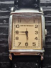 Emporio Armani Ar-0204 relógio quadrado feminino quartzo 24mm nova bateria e pulseira comprar usado  Enviando para Brazil