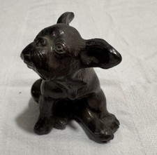 Estatueta vintage de metal fundido buldogue francês cachorro peso papel 3", usado comprar usado  Enviando para Brazil