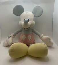 Brinquedo de pelúcia Mickey Mouse Seersucker listras pálidas bicho de pelúcia Disney Store comprar usado  Enviando para Brazil