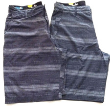Lote de 2 pares de shorts de natação masculinos Volcom H2chinOs Frickin listrados 36 11, usado comprar usado  Enviando para Brazil