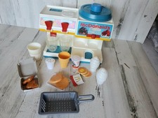 Vintage Fisher Price McDonald's Soda Fontanna Soft Serve 1988 Zestaw do zabawy Wyprodukowano w USA na sprzedaż  Wysyłka do Poland