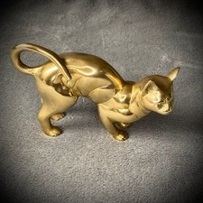 Brass cat statue for sale  LEEDS