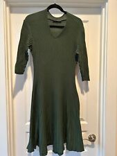 Vestido de algodão verde pequeno pregas de malha com nervuras Peruan Connection Julieta Pima comprar usado  Enviando para Brazil