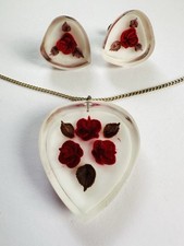 Vtg lucite red for sale  Columbus