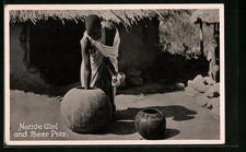 CPA Native girl and Beer Pots  comprar usado  Enviando para Brazil