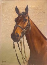 Huile toile cheval d'occasion  Mulhouse-