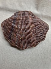 Cesta de concha de vime vintage (decoração para casa) excelente estado! Dobradiça!, usado comprar usado  Enviando para Brazil