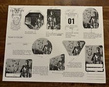 SUPER RARO - MICHAEL JACKSON HISTORY TOUR Backstage Pass Sheet VIP CREW comprar usado  Enviando para Brazil